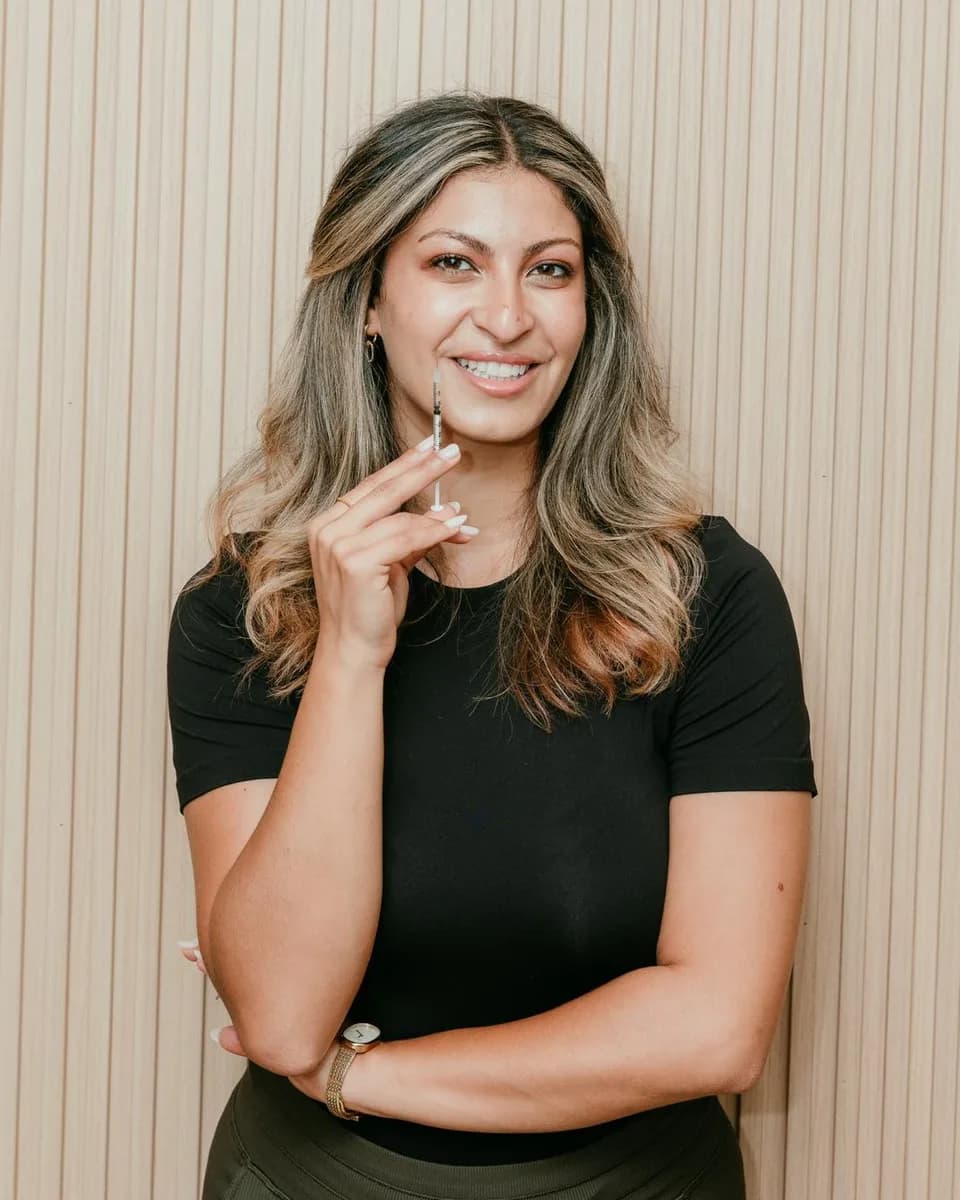 Marina Matta, PA-C, in a NuHealth treatment room in Royal Oak