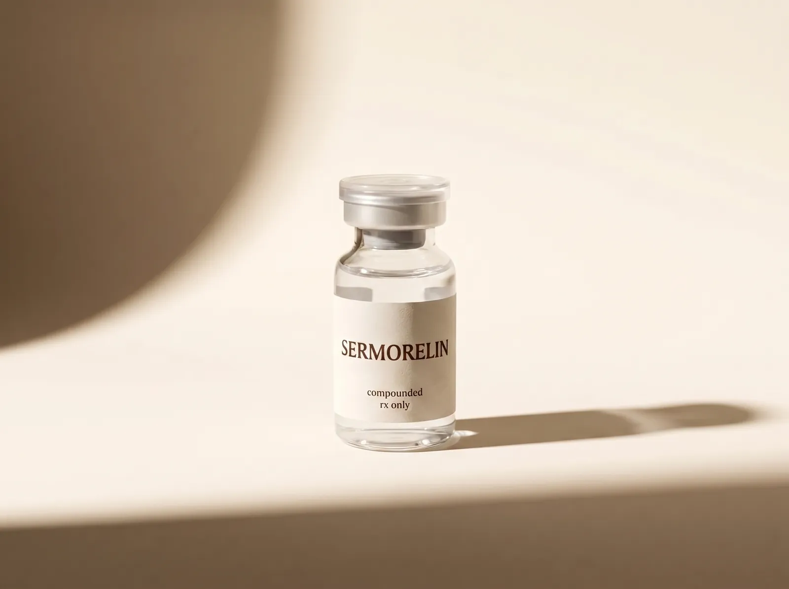 Sermorelin — editorial still-life
