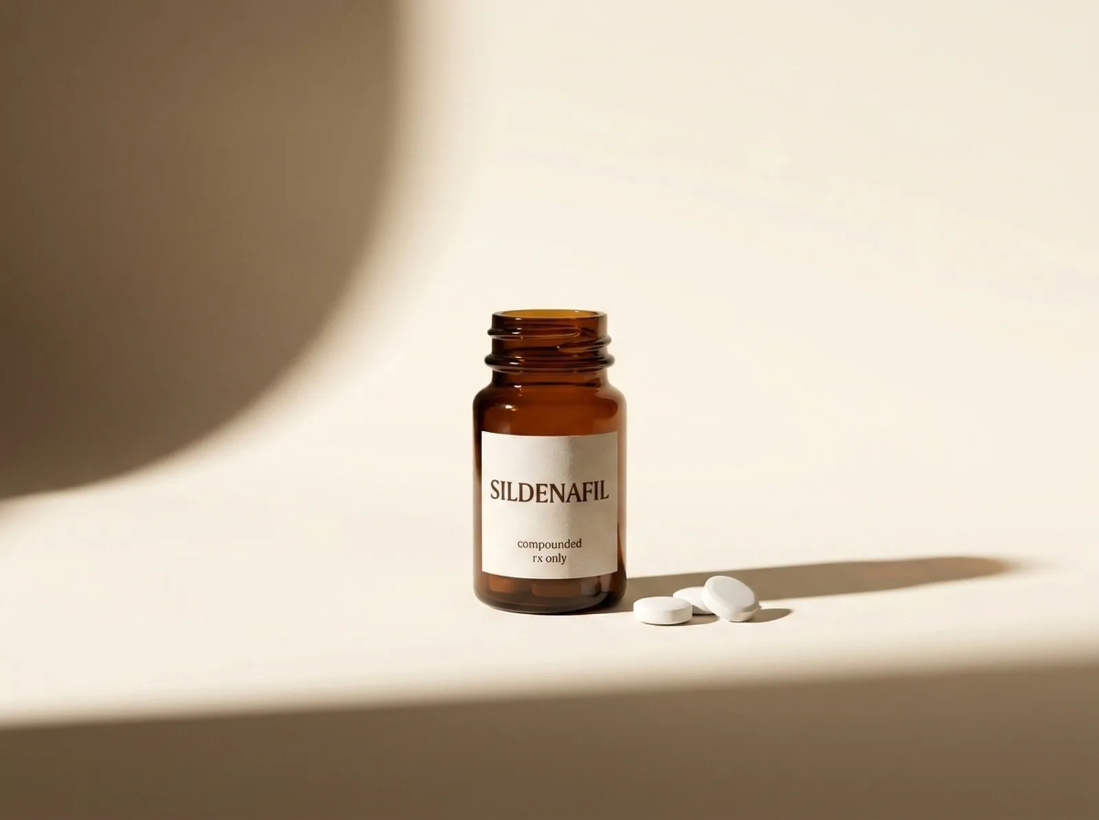 Sildenafil — editorial still-life