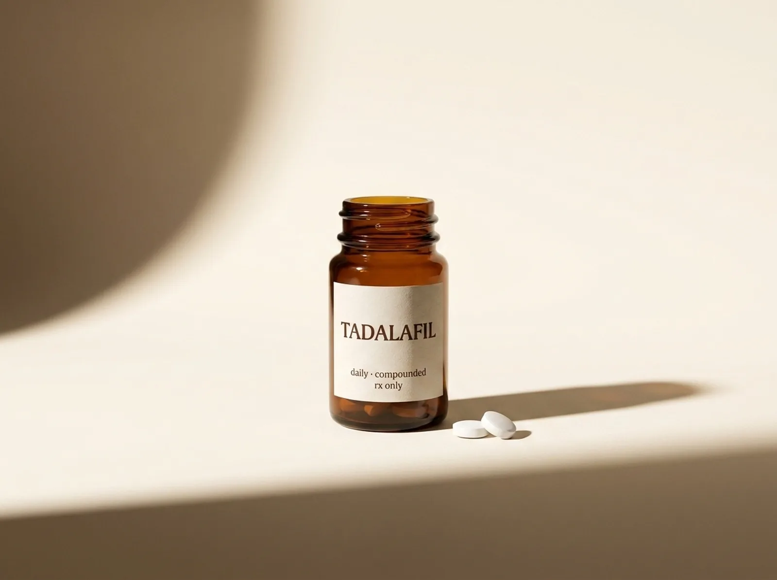 Tadalafil — editorial still-life